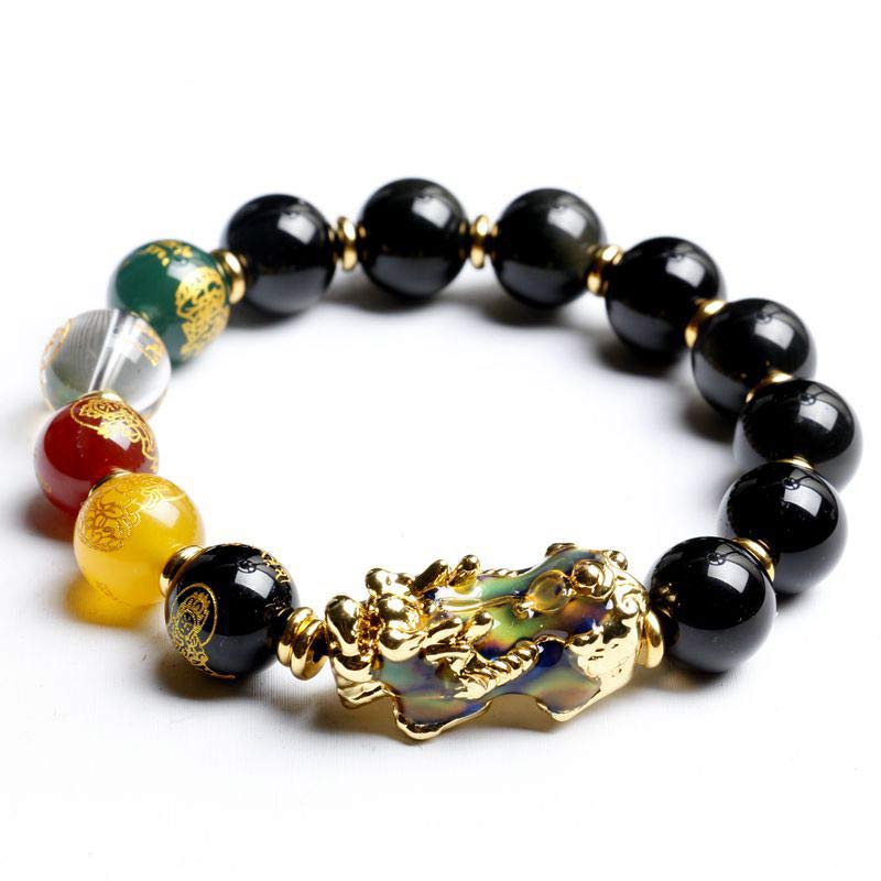 Buddha3bodhi Color-Changing Pixiu Obsidian Wealth Bracelet