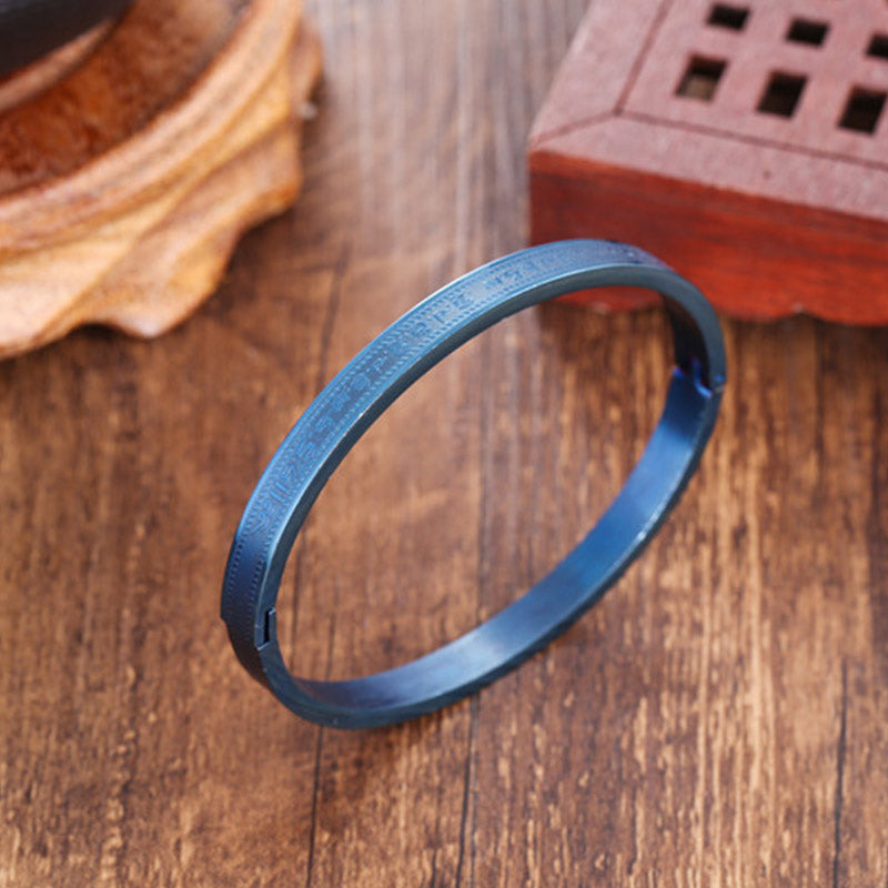 Wear FengShui Titanium Steel Blessing Bracelet Bangle