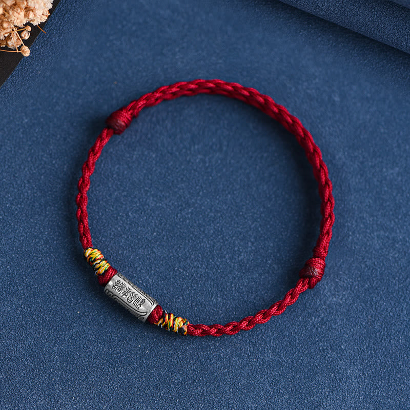 Wear FengShui Handcrafted 925 Sterling Silver Everything Goes Well Design Protection Strength Bracelet Anklet