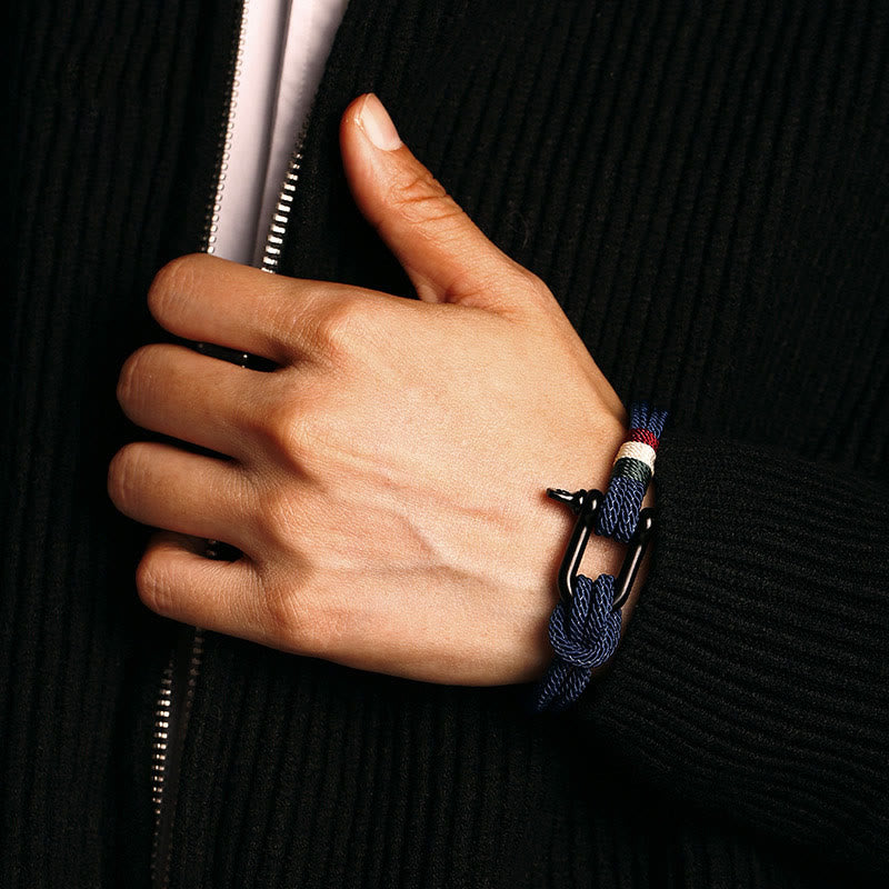Wear FengShui Simple Design Luck Stainless Steel Buckle Bracelet