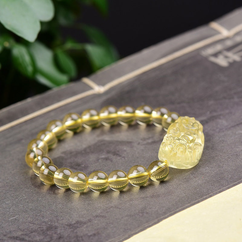 Wear FengShui FengShui Citrine PiXiu Wealth Bracelet