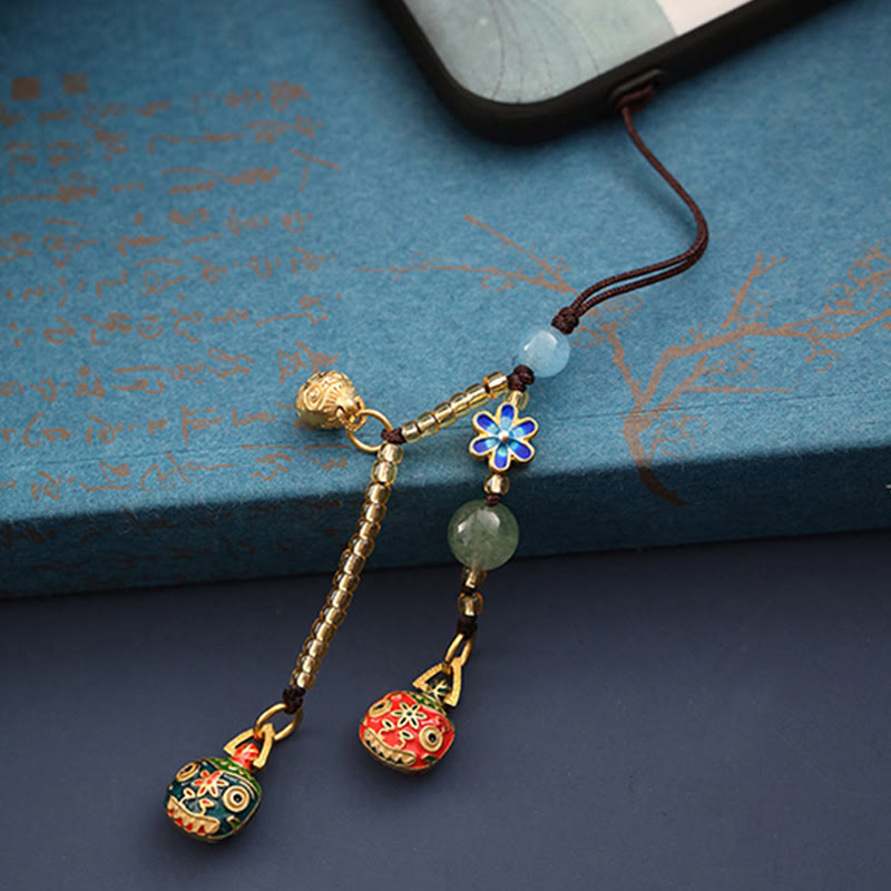 Wear FengShui Gold Swallowing Beast Family Luck Key Chain