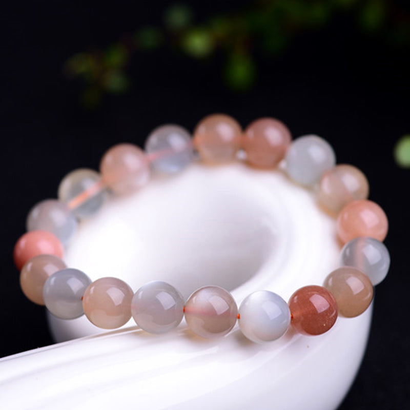 Wear FengShui Natural Moonstone Wealth Positive Bracelet