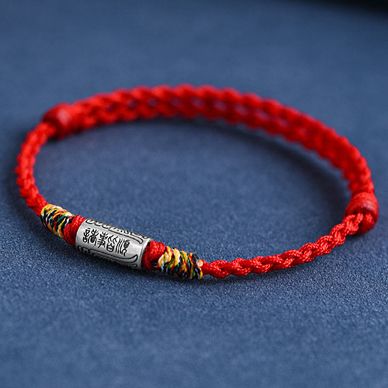 Wear FengShui Handcrafted 925 Sterling Silver Everything Goes Well Design Protection Strength Bracelet Anklet