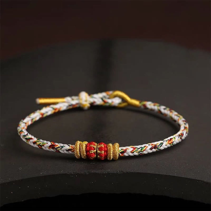 Wear FengShui Handmade Colorful Rope King Kong Knot Braided Luck Bracelet