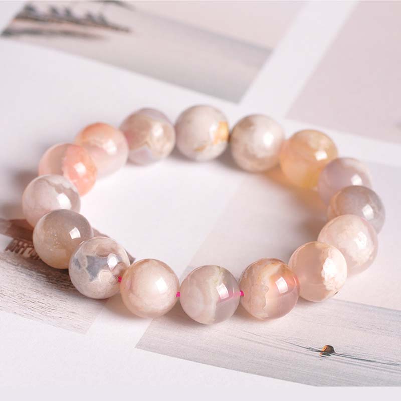 Wear FengShui Sakura Agate Peace Blessing Bracelet