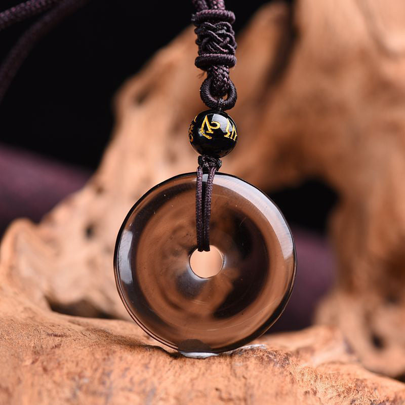Wear FengShui Tibetan Obsidian Protection Necklace