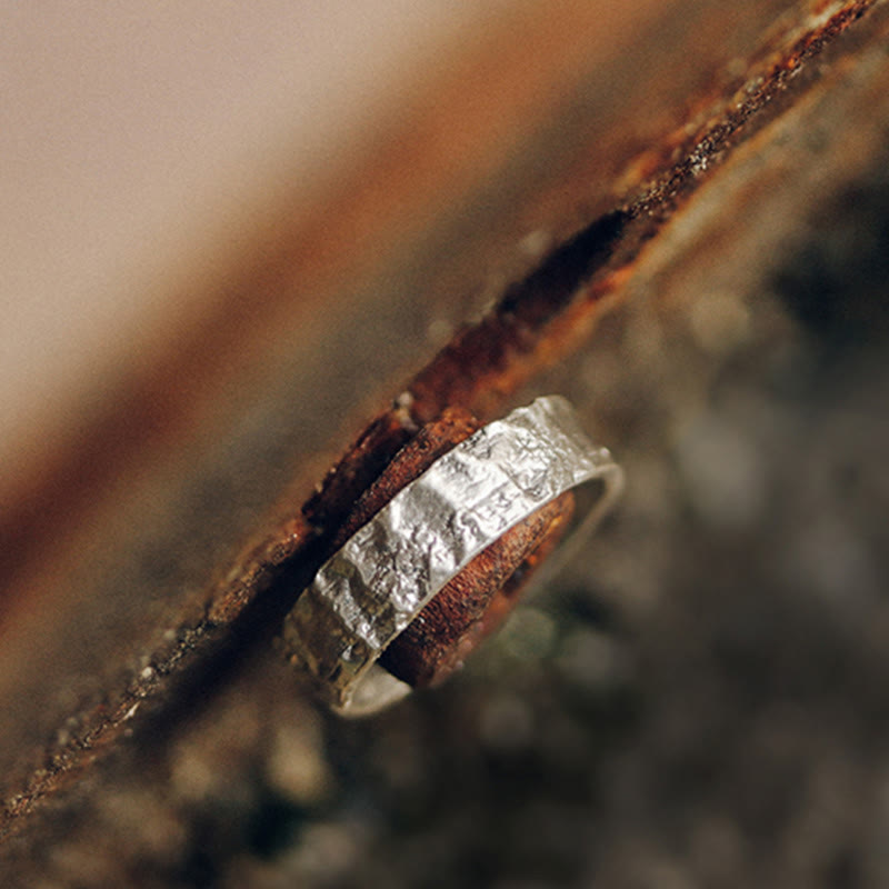 Wear FengShui 925 Sterling Silver Simple Design Blessing Couple Ring