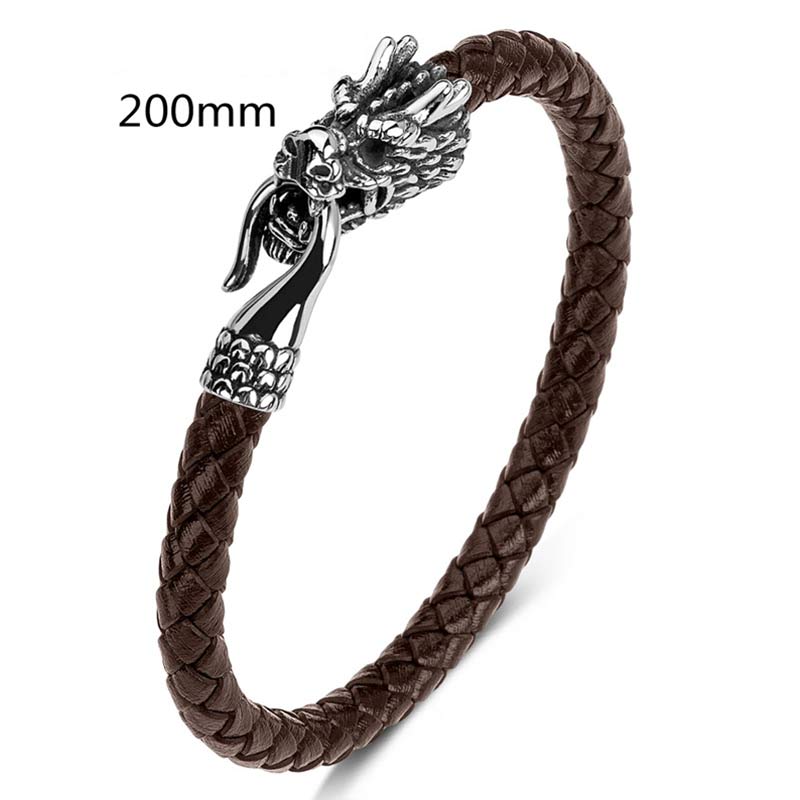 Wear FengShui Dragon Titanium Steel Protection Luck Bracelet