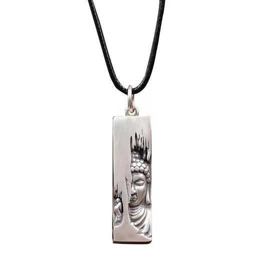 Wear FengShui Tathagata Buddha Strength Protection Amulet Lucky Vintage Style Pendant Necklace