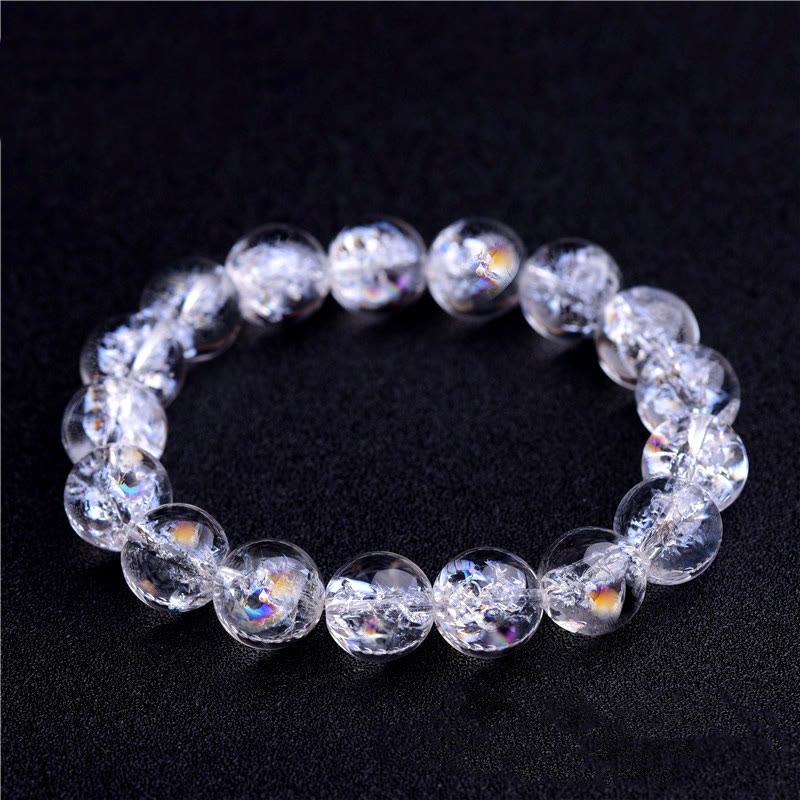 Wear FengShui Natural White Crystal Protection Healing Bracelet
