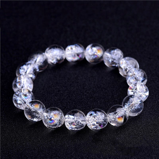 Wear FengShui Natural White Crystal Protection Healing Bracelet