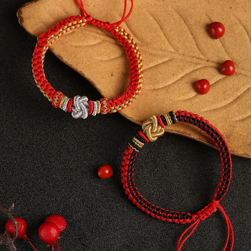 Wear FengShui Colorful Rope True Love Knot Luck Handmade Bracelet