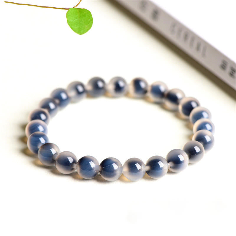 Wear FengShui Natural Colorful Candy Agate Harmony Strength Bead Bracelet
