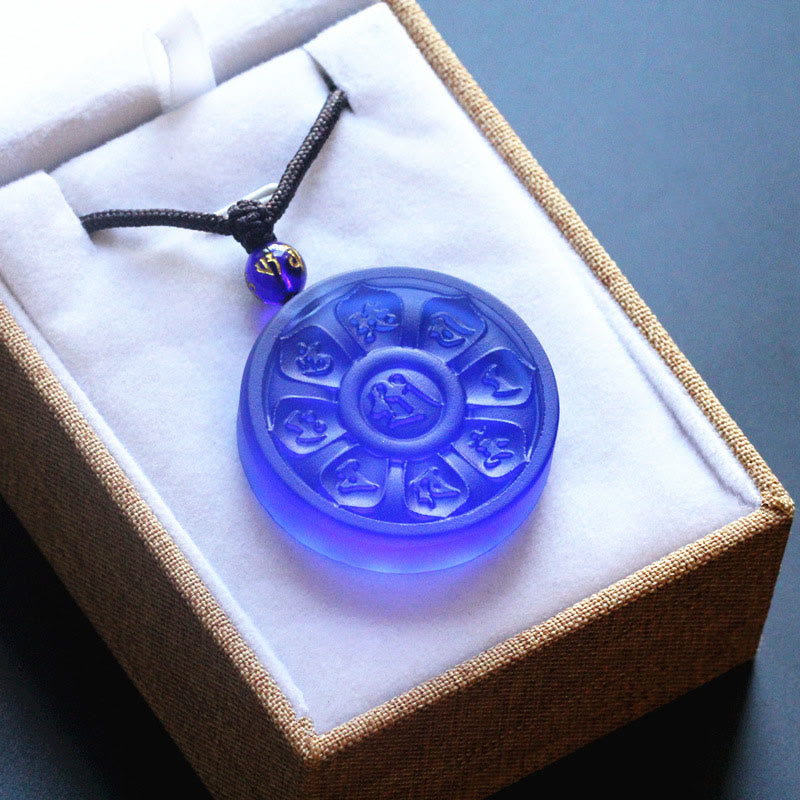 Wear FengShui Liuli Manjusri Lotus Enlightenment Necklace