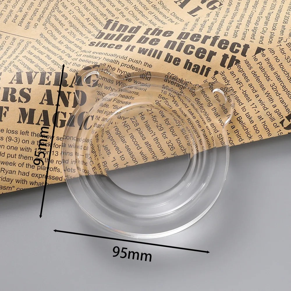 Transparent Acrylic Bead Bracelet Holder Display Tray