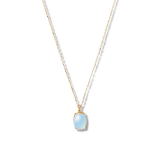 Natural Aquamarine Good Luck Necklace